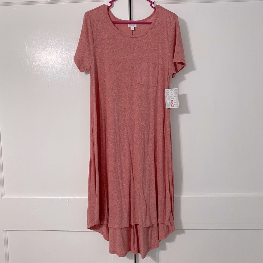 NWT LuLaRoe Carly Heathered Coral Size Small
